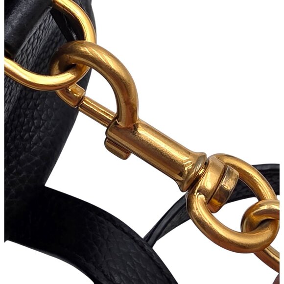 Tory Burch Georgia Pebbled Leather Double Zip Satchel / Handbag - Picture 12 of 14